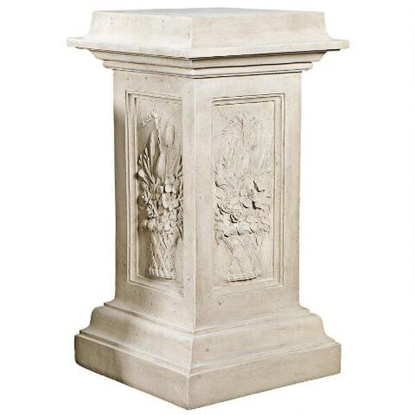 English Garden Statuary Pedestal Column Displaying Statues Plinth Base